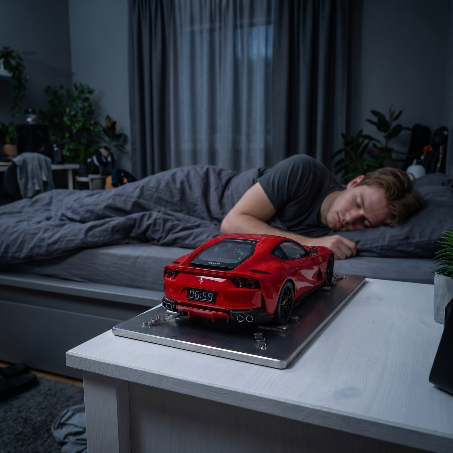 RevClock — budzik supersamochod na platformie dyno